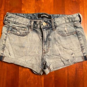 Express stretch jean shorts